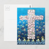 Carte Postale Croix florale (Devant / Derrière)
