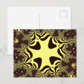 Carte Postale Croix noire et jaune (Devant / Derrière)