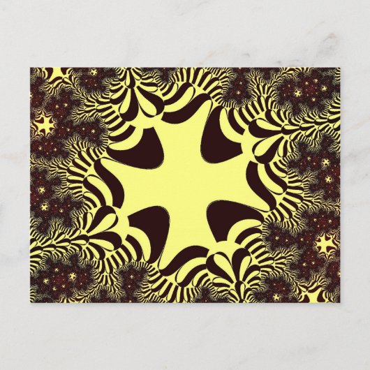 Carte Postale Croix noire et jaune (Devant)