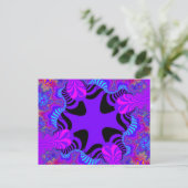 Carte Postale Croix noire et violette (Debout devant)