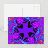 Carte Postale Croix noire et violette (Devant / Derrière)