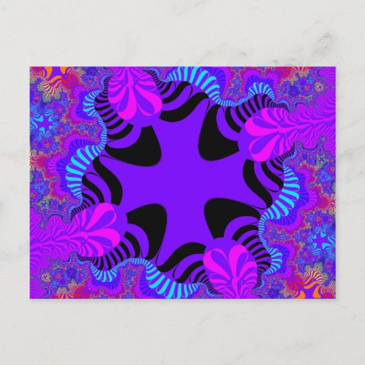 Carte Postale Croix noire et violette (Devant)