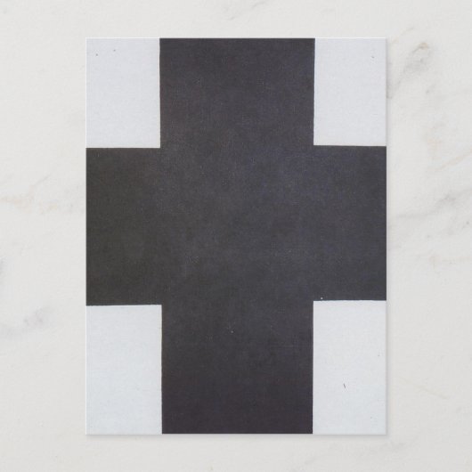 Carte Postale Croix noire par Kazimir Malevich (Devant)