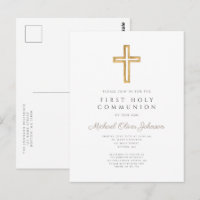 Croix Religieuse Moderne Garçon Première Communion