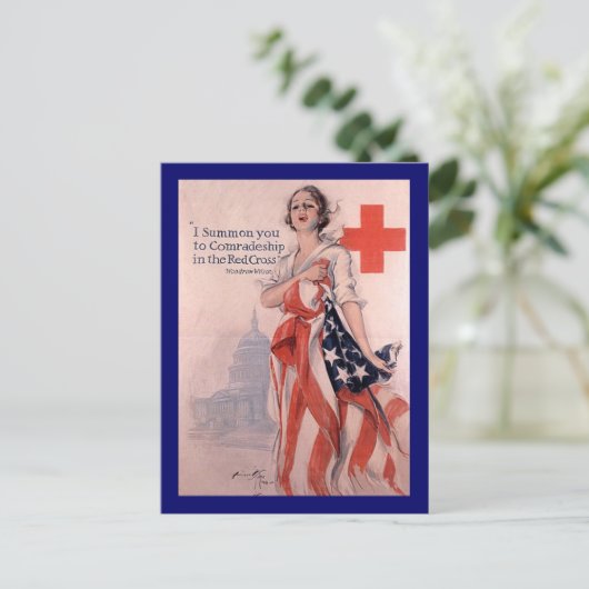 Carte Postale Croix Rouge (Debout devant)