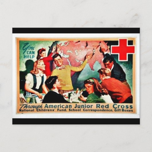 Carte Postale Croix-Rouge américaine des juniors (Devant)