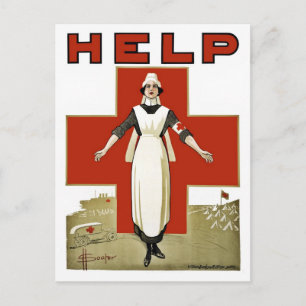 Carte Postale Croix-Rouge australienne Première Guerre mondiale 