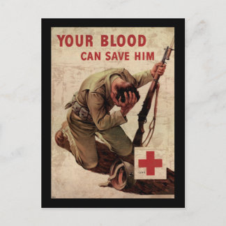 Carte Postale Croix Rouge Votre Sang Peut Le Sauver