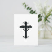 Carte Postale Croix sculptée décorative de luxe (Debout devant)