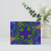 Carte Postale Croix verte et bleue (Debout devant)