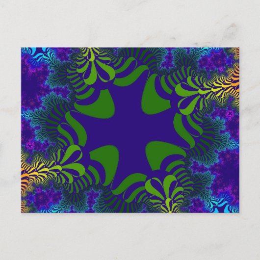 Carte Postale Croix verte et bleue (Devant)