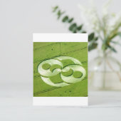 Carte Postale Crop Circle Julia Set Château de Liddington 1996 (Debout devant)