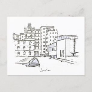 Carte Postale Croquis à la main à Londres 