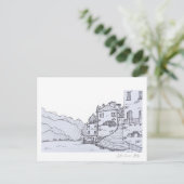 Carte Postale Croquis à la main du lac de Côme (Debout devant)