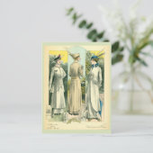 Carte Postale Croquis de mode vintage (Debout devant)