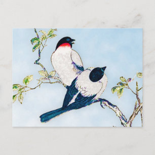 Carte Postale Croquis d'encre japonaise vintage