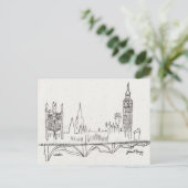 Carte Postale Croquis Londres (Debout devant)