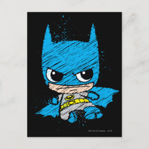 Carte Postale Croquis Mini Batman