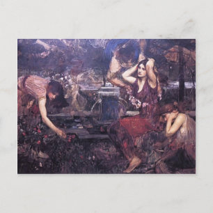 Carte Postale Croquis pour Flora & Zephyrs par John Waterhouse