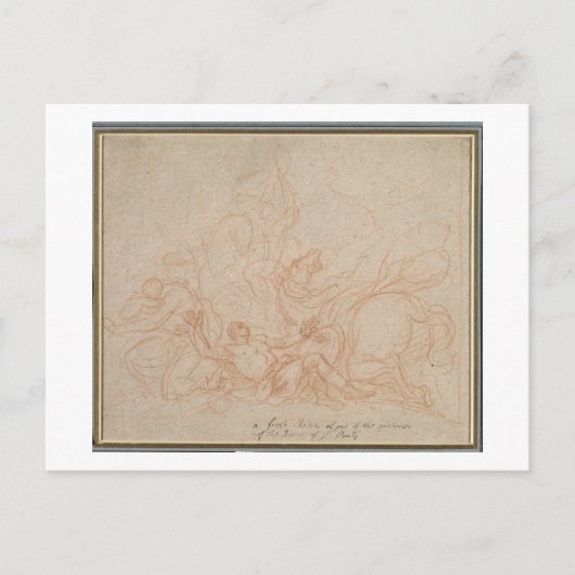 Carte Postale Croquis pour la conversion de Saint Paul pour le d (Devant)