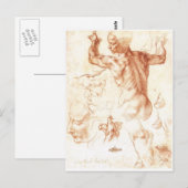 Carte Postale Croquis pour le Sybil libyen (Devant / Derrière)