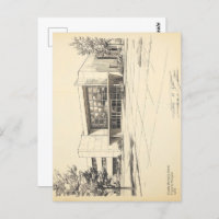 Croquis vintage Ferme de singes hindous