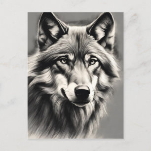Carte Postale Croquis Wolf