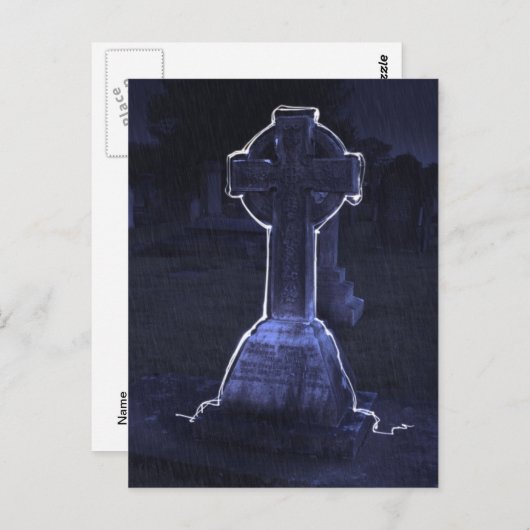 Carte postale Cross Gravestone (Devant / Derrière)