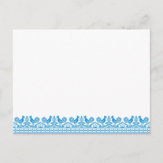 Carte Postale Cross-stitch (Devant)