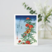 Carte Postale Crossbill & Thistle Hokusai Art japonais (Debout devant)