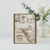 Carte Postale Crossbow Arme géante de Léonard de Vinci (Debout devant)