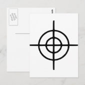 Carte Postale Crosshairs - Arme (Devant / Derrière)