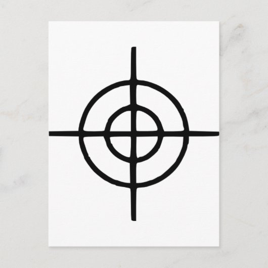 Carte Postale Crosshairs - Arme (Devant)