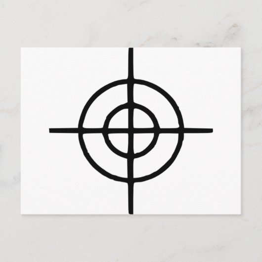 Carte Postale Crosshairs - Arme (Devant)