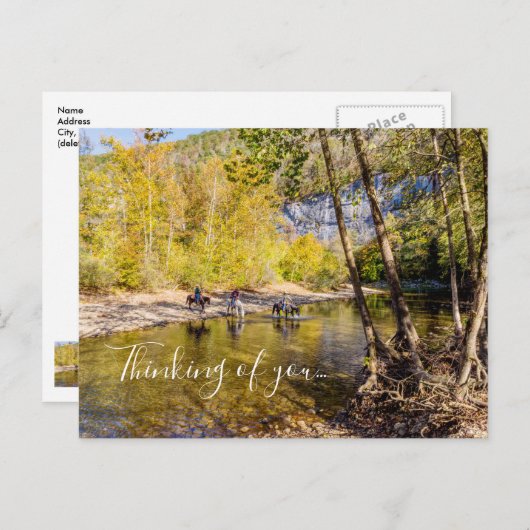 Carte Postale Crossing The Buffalo River Thinking Of U Postcard (Devant / Derrière)