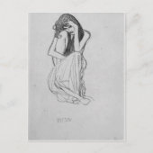 Carte Postale Crouching du front par Gustav Klimt (Devant)