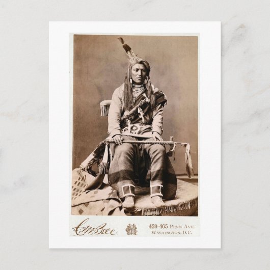 Carte Postale Crow Indian 1880 (Devant)