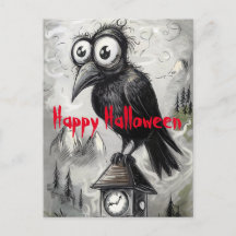 Crow noir gothique et tour Éffrayant Halloween Par