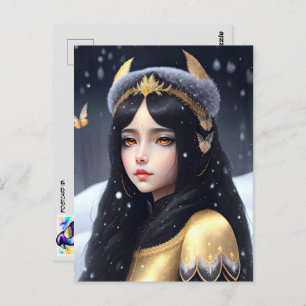 Carte Postale Crow Princess, poste