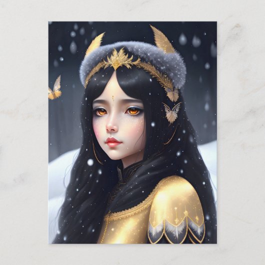 Carte Postale Crow Princess, poste (Devant)