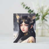 Carte Postale Crow Princess, poste (Debout devant)