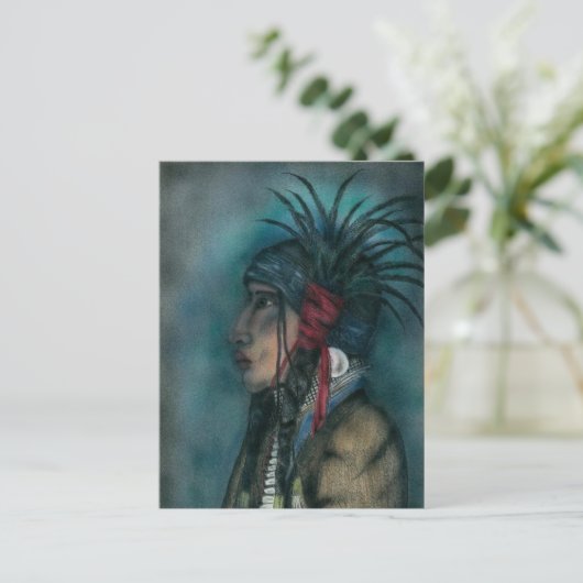 Carte postale CROW WARRIOR (Debout devant)