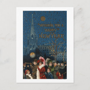 Carte Postale Crowd Blowing Horns