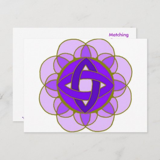 Carte postale "Crown Chakra" (Devant / Derrière)