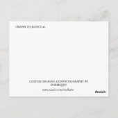 CARTE POSTALE CROWN ELEGANCE #1 (Dos)