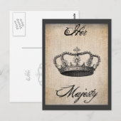 Carte postale Crown_Her Majesty (Devant / Derrière)