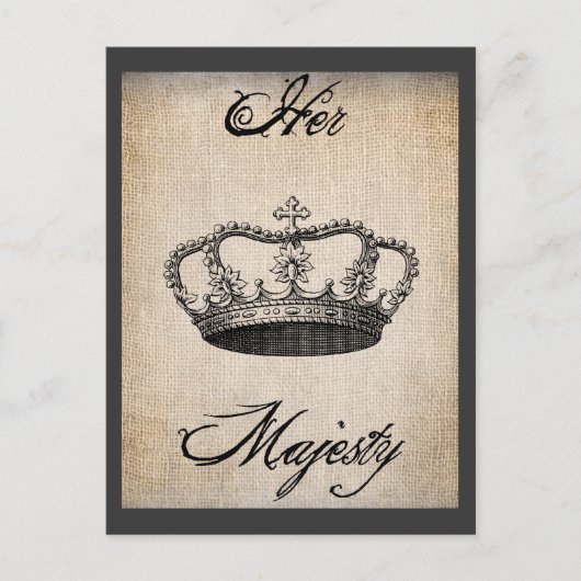 Carte postale Crown_Her Majesty (Devant)