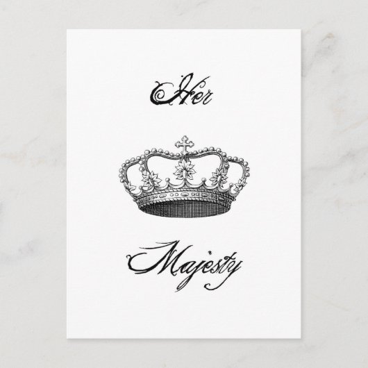 Carte postale Crown_Her Majesty (Devant)