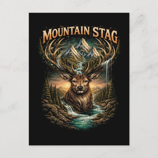 Carte Postale Crown of the Mountain Stag (Devant)