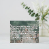 Carte Postale Croyance Empath Citation d'encouragement positif (Debout devant)